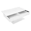 ML-Design Couchtisch mit 2 Staufächern, 110x60x40 cm, Weiß Produktbild-Vorschau 3