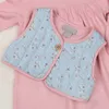 Baby-Set aus Kleid, Weste, Strumpfhose für ein Mädchen 2-3 Produktbild-Vorschau 3