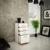Commode 4 tiroirs finition mate, commode 45cm de large Voir les images du produit 8