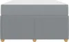 vidaXL Bettrahmen Hellgrau 120 x 200 cm Stoff Produktbild-Vorschau 5