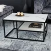 Couchtisch 90cm Marmor Design Tisch Modern Wohnzimmer JETZT Produktbild-Vorschau 5