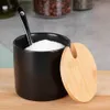 Schwarze Zuckerdose aus Keramik Produktbild-Vorschau 5