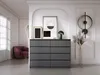 Commode 8 tiroirs, anthracite, 138 x 101 x 39 cm Voir les images du produit 3