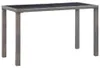 vidaXL Zahradní stůl antracit 123x60x74 cm poly ratan Náhled obrázku produktu 5