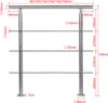 Jopassy ringhiera per scale 150cm 3 bretelle in acciaio Anteprima dell’immagine prodotto 2