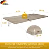 Table murale pliante Plateau 80x40 cm en bois de chêne Voir les images du produit 5