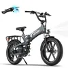 A gray electric bicycle is shown against a white background. Produktbild-Vorschau