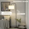 HOMCOM, stojací lampa do obývacího pokoje, s látkovým Náhled obrázku produktu 4