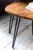 Designnový stolek wl5.659 sheesham metal side table set 2 Anteprima dell’immagine prodotto 8