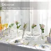 Glasseam Kleine Vasen für Tischdeko, Deko Vase Glas Klar Produktbild-Vorschau 3