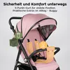 Tulano Kinderwagen Buggy Avignon 35 Flower Collection Pink Produktbild-Vorschau 9