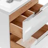 Badmöbelset mit Doppel-Waschtisch inkl. 2 Produktbild-Vorschau 4