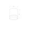 Deckenlampe Aluminium GX53 Ø 8,5 cm Aufputz Schwarz rund Produktbild-Vorschau 8