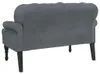 vidaXL Lavica s operadlom tmavosivá 119,5x64,5x75 cm Náhľad obrázku produktu 6