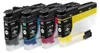 Four Brother ink cartridges are lined up and angled towards the viewer. Voir les images du produit
