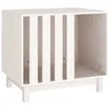 vidaXL Dog House White 70x50x62 cm Masivní borovicové dřevo Náhled obrázku produktu 1