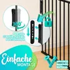 Diagrams and text explaining the mounting of a baby safety gate. Anteprima dell’immagine prodotto