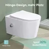 Mai & Mai Hänge WC Toilette Wand-WC Spülrandlos Weiß aus Produktbild-Vorschau 4