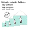 Mr. & Mrs. Panda Schild Stinktier Angriff DIN A4 - Türkis Produktbild-Vorschau 5