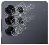 A close-up view of a smartphone's camera lenses with protective films shown as clear circles. Produktbild-Vorschau