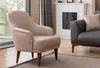 Beiger Ledersessel Wohnzimmer Lehnsessel Designer 1-Sitzer Produktbild-Vorschau 3