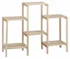 Relaxdays Pflanzenregal Holz, für Innen, stabil, rustikal, Produktbild-Vorschau 5