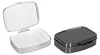 kwmobile 2x Edelstahl Tablettenbox mit 2 Fächern - 5,5 x 4 Produktbild-Vorschau 1
