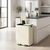SONGMICS Mülleimer Küche, 2 x 30 Liter, 2 Fächer, Produktbild-Vorschau 1
