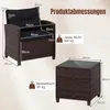 COSTWAY Gartenmöbel Set Polyrattan, 3-tlg. Balkonmöbel Set Produktbild-Vorschau 6