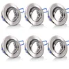 6 x Eleganter Einbaustrahler HMZ-5103-SN Rund in Eisen Produktbild-Vorschau 5