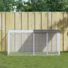 vidaXL Hühnerkäfig mit Dach Anthrazit 203x98x90 cm Produktbild-Vorschau 2