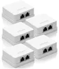 deleyCON CAT 6a Netzwerkdose 2x RJ45 Buchse FTP 10 Gbit, 5 Produktbild-Vorschau 1