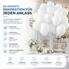 50x balóny balóny balón vzduch, hélium biela svadobná Náhľad obrázku produktu 5
