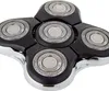 A close-up view of a shaver head with multiple rotary blades. Podgląd zdjęcia produktu