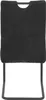A back view of a black corduroy chair with a metal frame. Produktbild-Vorschau