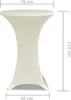 vidaXL 2 x Tischhusse für Stehtisch Stretchhusse Ø70 cm Produktbild-Vorschau 5