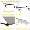 UISEBRT Fallarmmarkise 200x145 cm Grau – Wandmontierte Produktbild-Vorschau 6