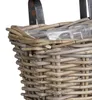 Mica Decorations Korb Marcia - 30x19x15 cm - Rattan - Grau Produktbild-Vorschau 3