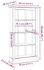 VidaXL 243743, Braun, 4 Regale, Holz, Holz, Pinienwald, 800 Produktbild-Vorschau 8