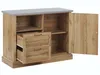 BELIANI Komoda jasnobrązowy 100 x 40 x 79 cm szafka i 2 Podgląd zdjęcia produktu 5