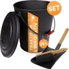 BLACK OAK Ascheeimer SANTORINI 25L – Set mit Schaufel & Produktbild-Vorschau 1