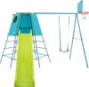Evolutiver Spielturm mit Basketballkorb EXPLORER TOUR Blau Produktbild-Vorschau 1