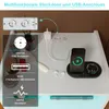 Nachttisch mit Steckdose & USB, 2 Led Licht mit 2 Produktbild-Vorschau 6
