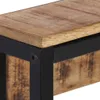 vidaXL Vešiak na kabáty 87x10x27 cm Hrubé masívne drevo Náhľad obrázku produktu 3