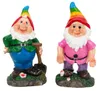 2 Gartenzwerge Gnome 18 cm Regenbogen Produktbild-Vorschau 2