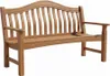 A wooden garden bench on a white background. Produktbild-Vorschau