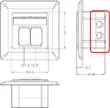 goobay CAT 6a universele wanddoos, inclusief Productafbeelding-voorbeeld 7