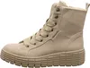 A single beige Tamaris women's lace-up boot is shown from the side against a white background. Náhľad obrázku produktu