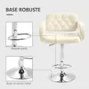HOMCOM Tabouret de bar pivotant à 360°, chaise de bar Voir les images du produit 6