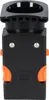 A close-up studio shot of a black and orange coffee machine brewing unit. Produktbild-Vorschau